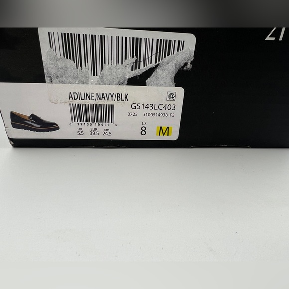 NATURALIZER Adline Navy/Black Patent Leather Loafer Women’s Size 8M NEW WITH BOX - Picture 3 of 15